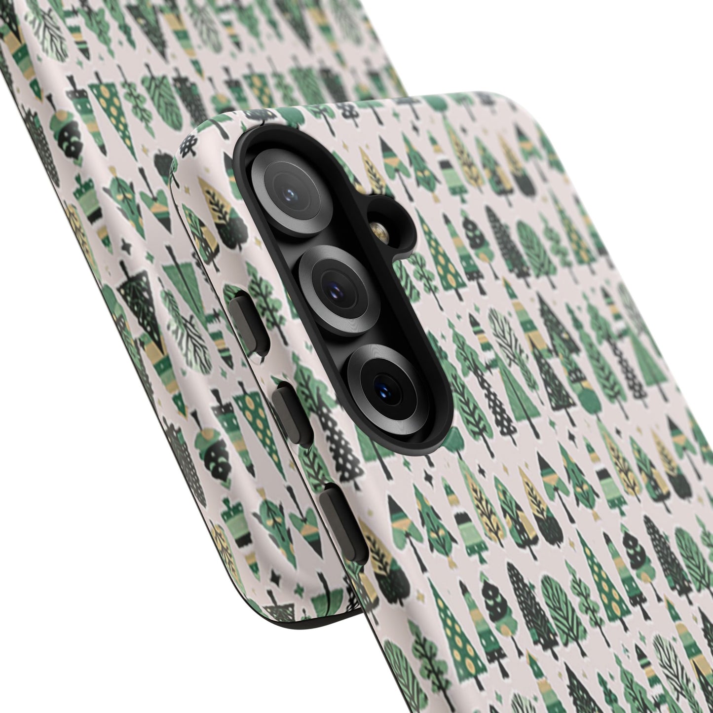 Mini Vintage Green Trees Samsung Galaxy S25 Plus Tough Cases