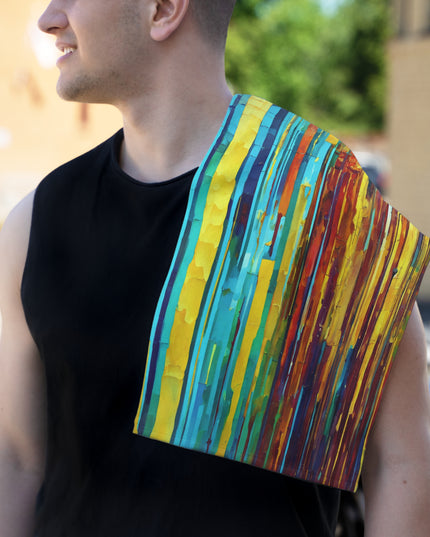 Striped Alpha Rally Towel, 11" x 18"