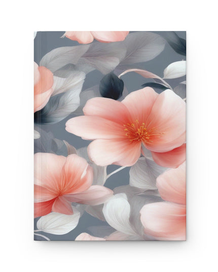 Red Blossom Floral Bunch Hardcover Journal Matte with 150 lined pages, 5.75" x 8"