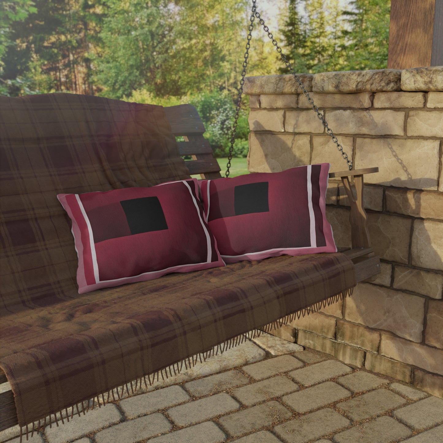 Red Shadow 20" x 14" Outdoor Pillow