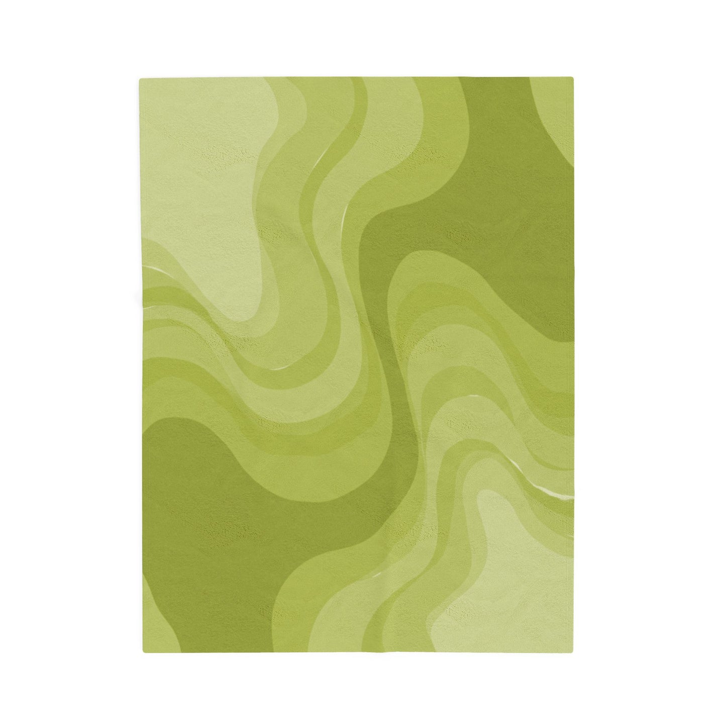 Lemon Wavey Velveteen Plush Blanket, 30" x 40"
