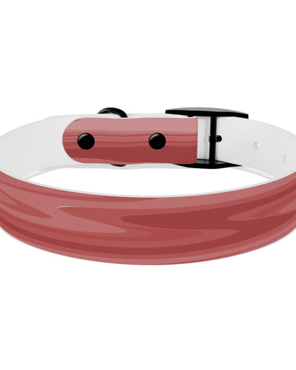 Power Red Wavey Medium Dog Collar