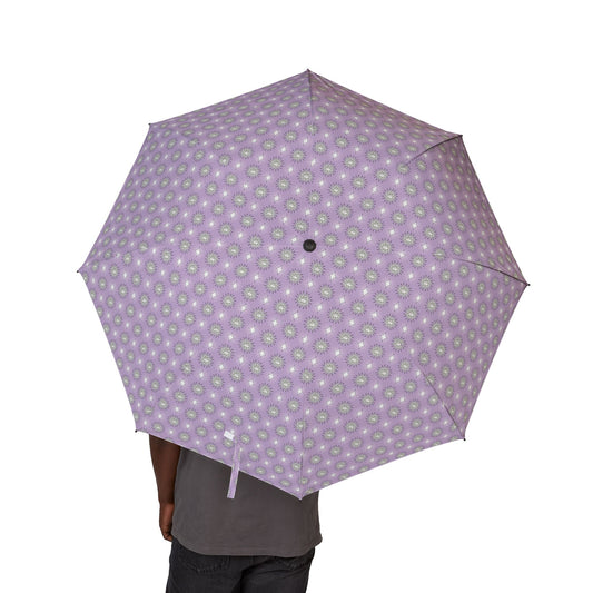Lavender Star-crossed Bodies Foldable Umbrella - Compact & Chic