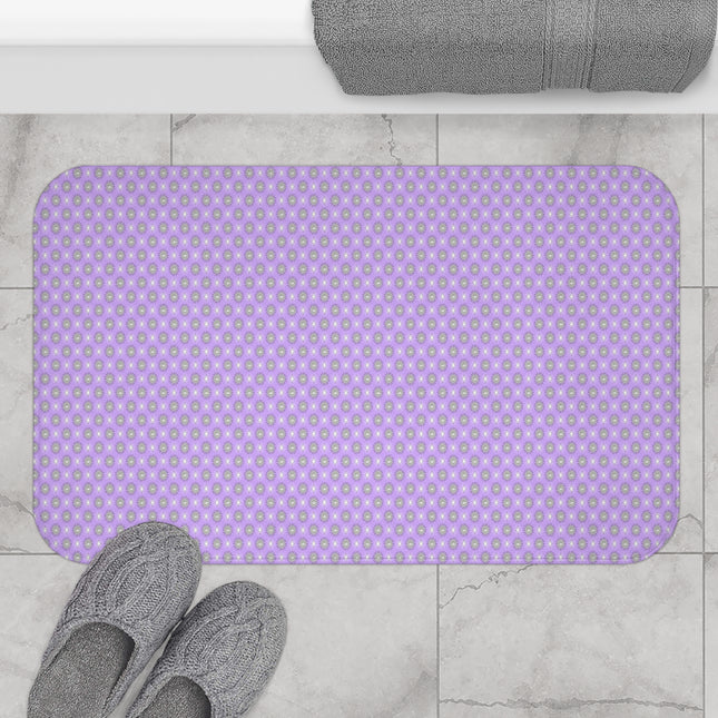 Lavender Star-crossed Bodies 34" x 21" Bath Mat