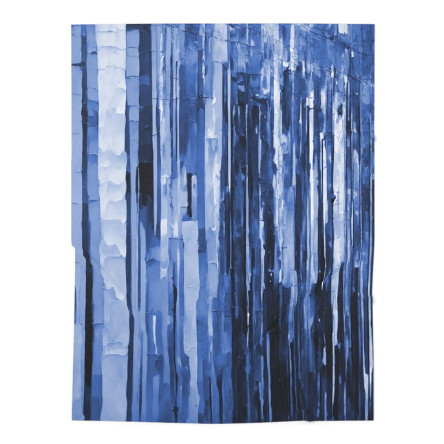 Striped Deep Blue Baby Swaddle 30″×40″ Blanket