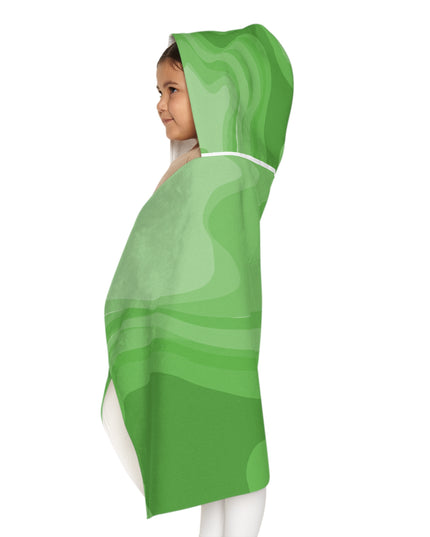 Greenie Meanie Wavey Youth Hooded Towel, 24" x 48"