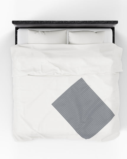 Desaturated Star-crossed Bodies Velveteen Plush Blanket, 30" x 40"