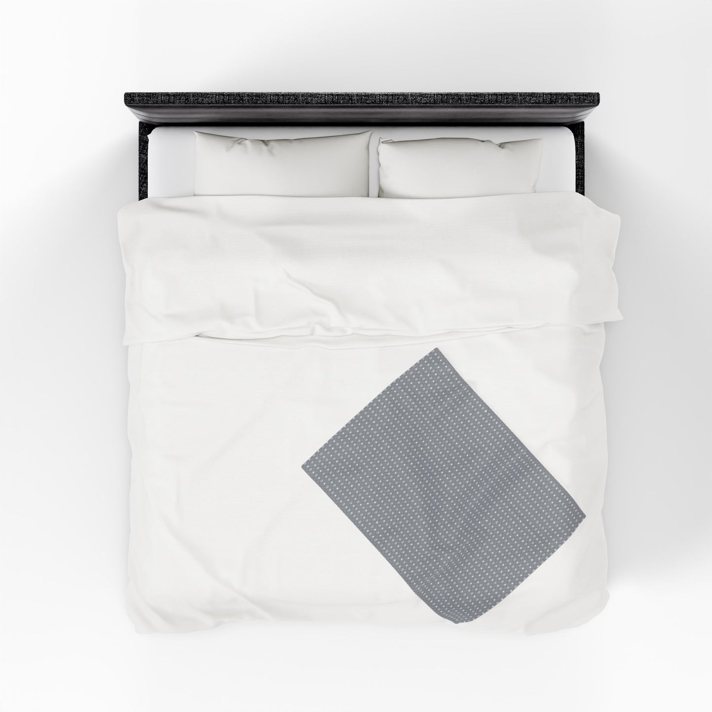 Desaturated Star-crossed Bodies Velveteen Plush Blanket, 30" x 40"