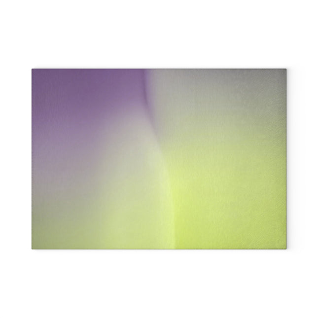 Purple Golden Fade 8" x 11" Glass Cutting Board