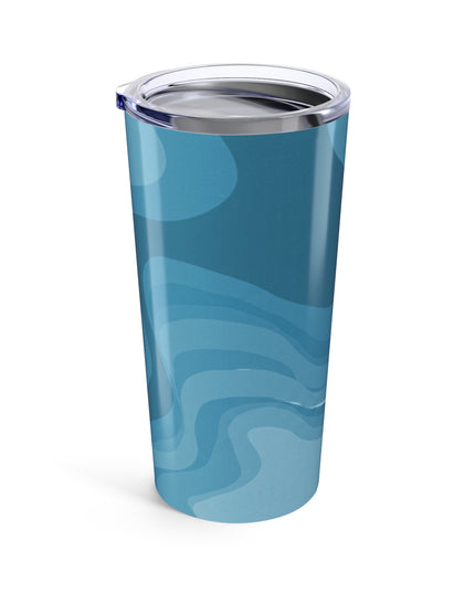 Sky Blue Wavey Tumbler 20oz