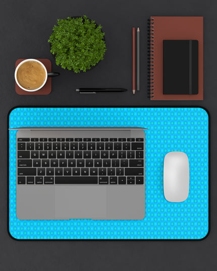 Blue Green Star-crossed Bodies Desk Mat, 12" x 18"
