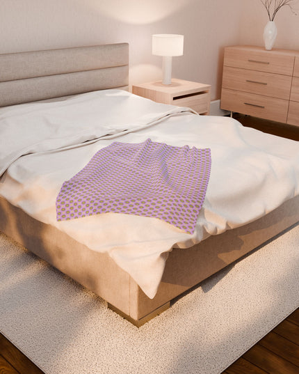 Magenta Star-crossed Bodies Velveteen Plush Blanket, 30" x 40"