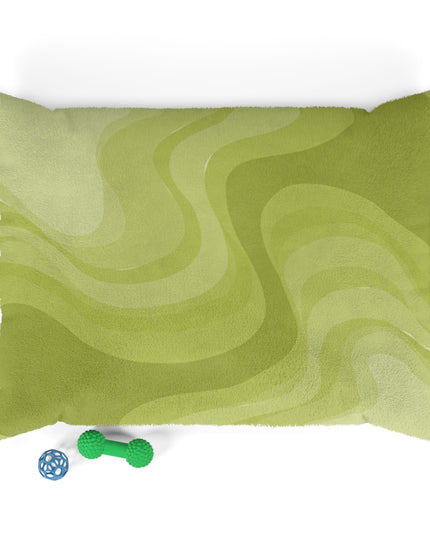 Lemon Wavey 40" × 30" Pet Bed