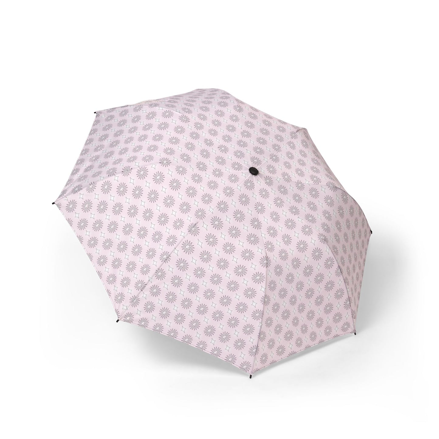 Pink Mornings Star-crossed Bodies Foldable Umbrella - Compact & Chic