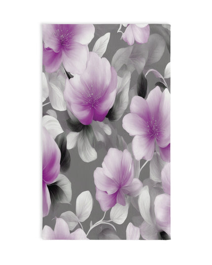 Purple Blossom Floral Bunch Hand Towel, 16" x 28"