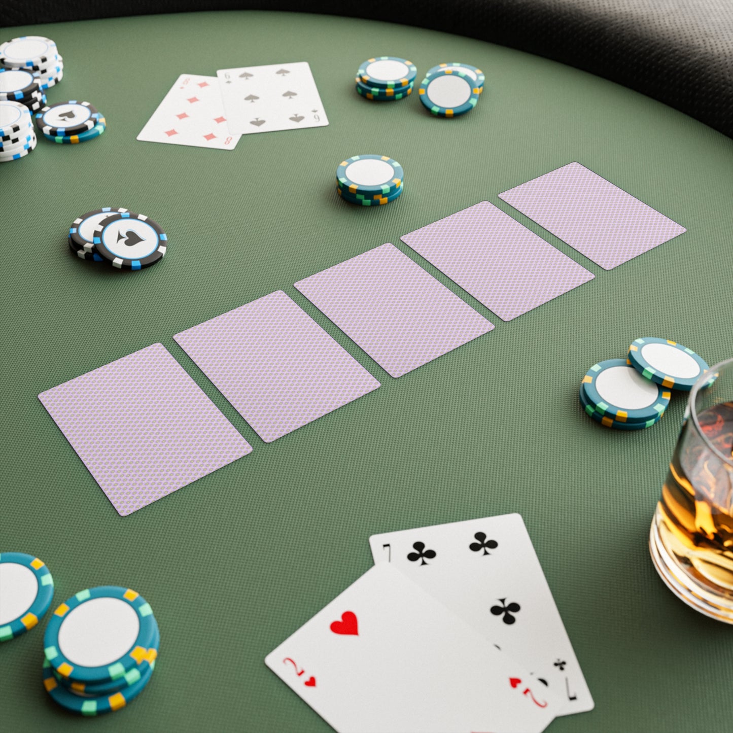 Magenta Star-crossed Bodies Poker Cards