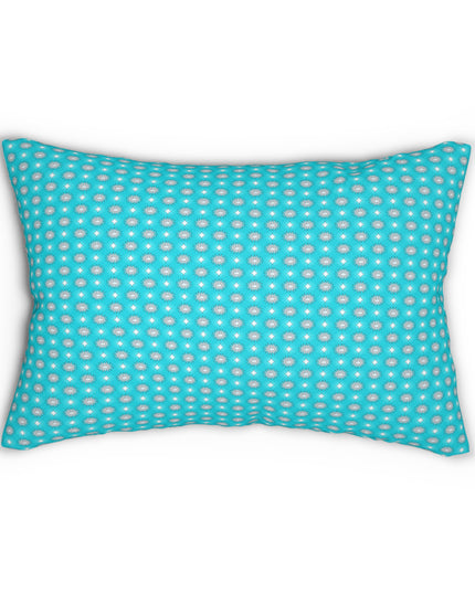 Tif Green Star-crossed Bodies Spun Polyester Lumbar Pillow, 20" x 14"
