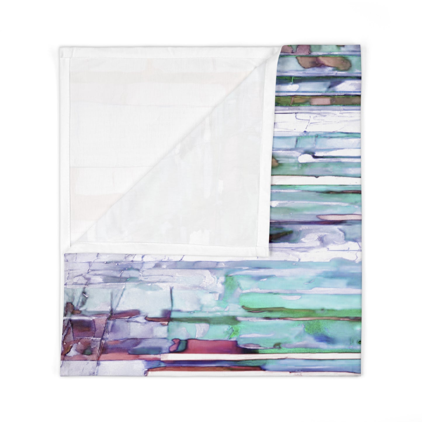 Striped Pastels Baby Swaddle 30″×40″ Blanket