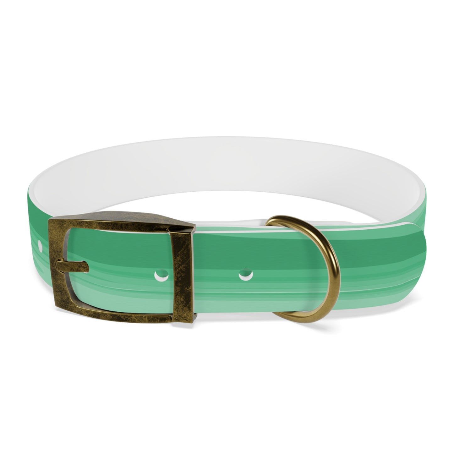 Mint Green Wavey Medium Dog Collar