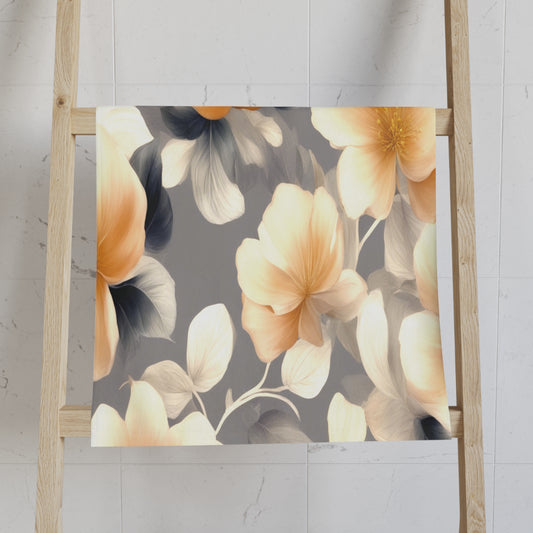 Soft Blossom Floral Bunch Hand Towel, 16" x 28"
