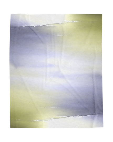 Lavender Sea Golden Fog Velveteen Plush Blanket, 50" x 60"