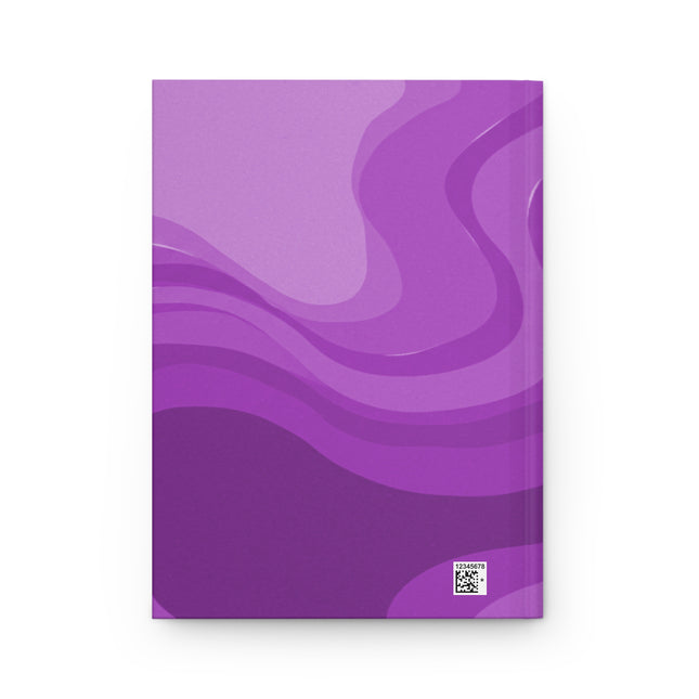 Wavey Purple Wavey 5.75" x 8" Hardcover Journal Matte with 150 lined pages