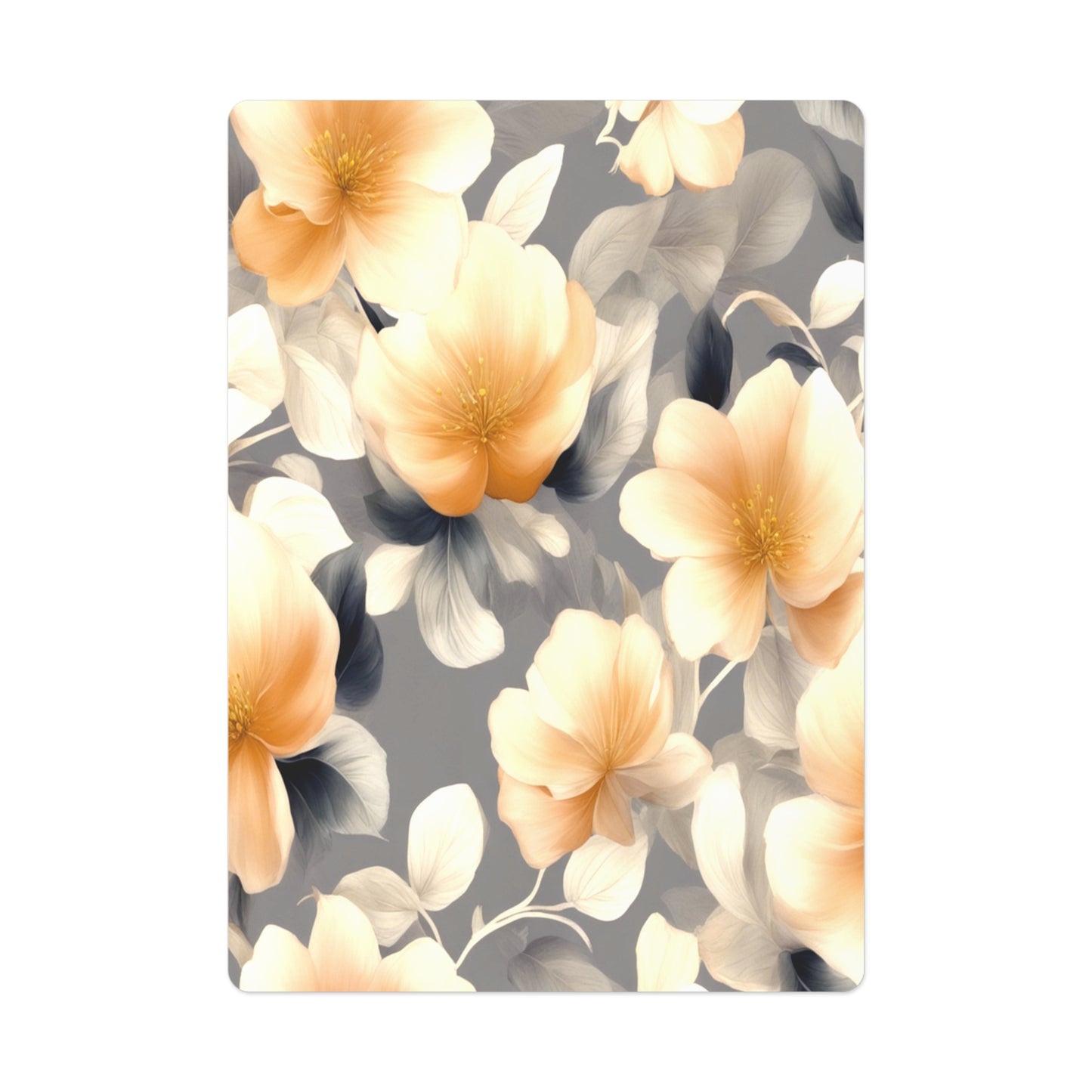 Soft Blossom Floral Bunch Poker Cards