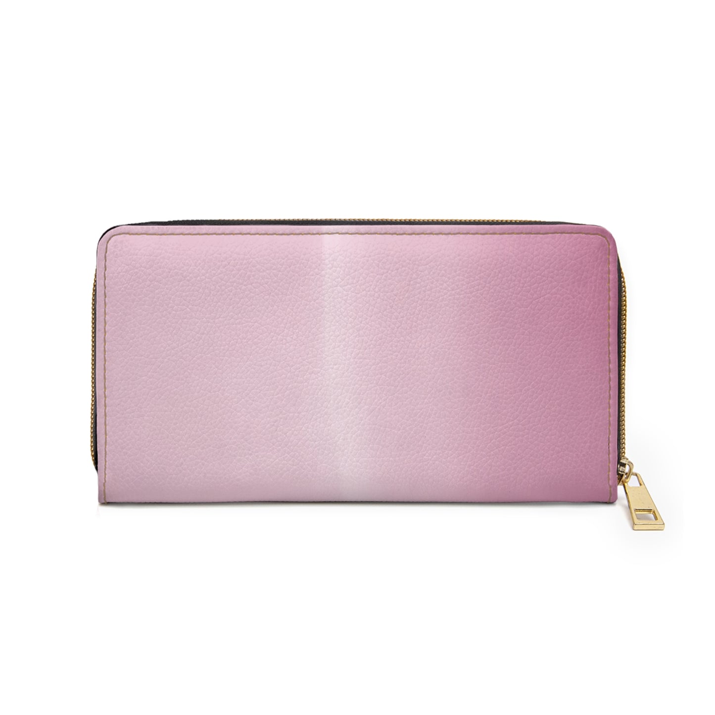 Pink Blush Fade Elegant Abstract Zipper Wallet - Stylish & Functional Accessory for Everyday Use