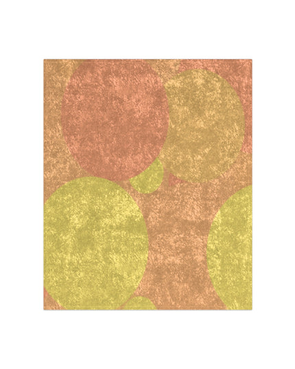 Pastel Bright Oranges Patches 50" x 60" Crushed Velvet Blanket