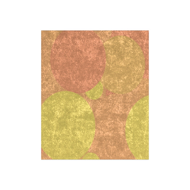 Pastel Bright Oranges Patches 50" x 60" Crushed Velvet Blanket