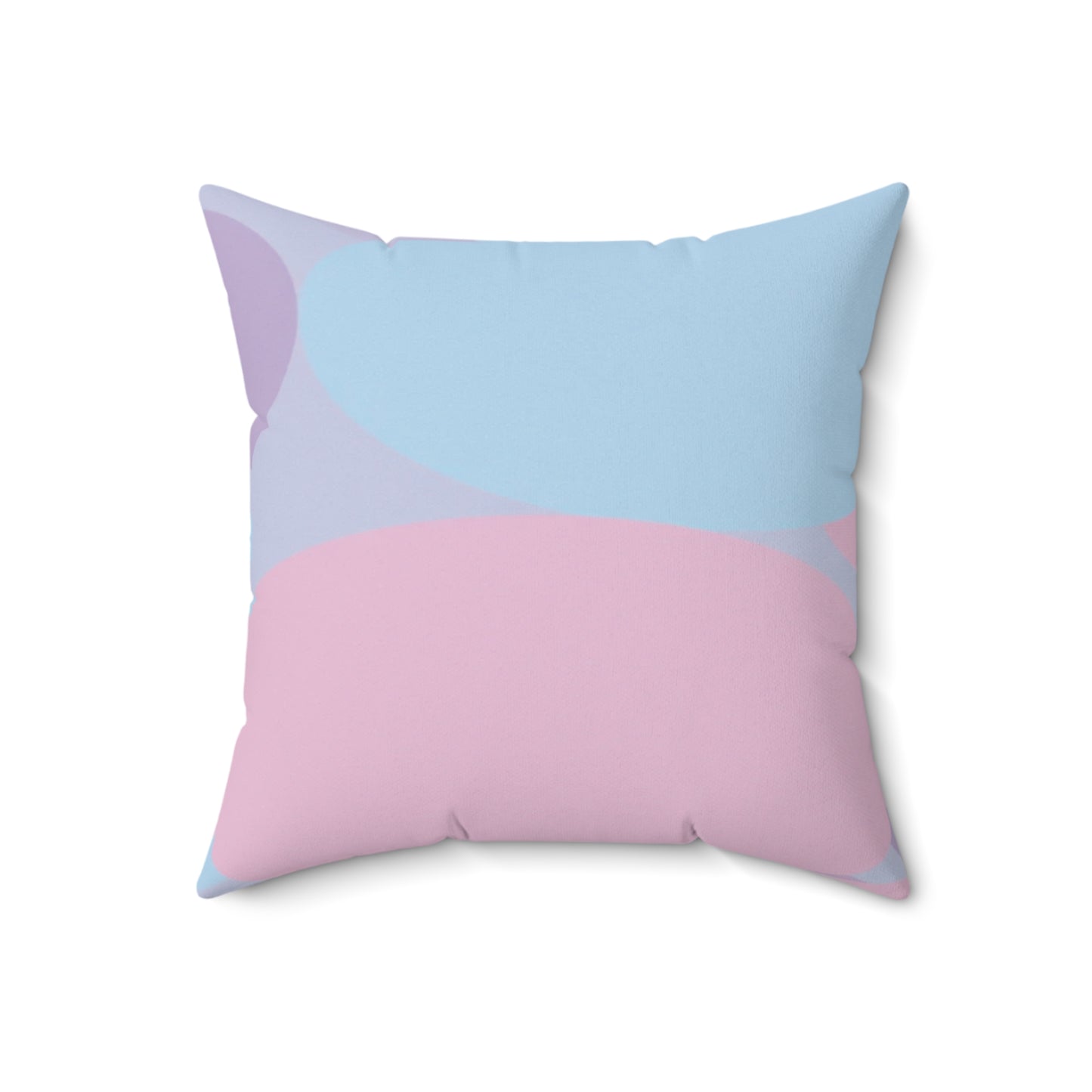Pastel Purple and Mauve Patches 18" x 18" Faux Suede Square Pillow