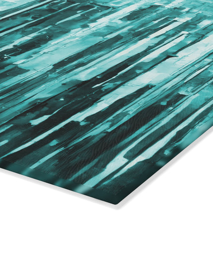 Striped Tif 8" x 11" Glass Cutting Board