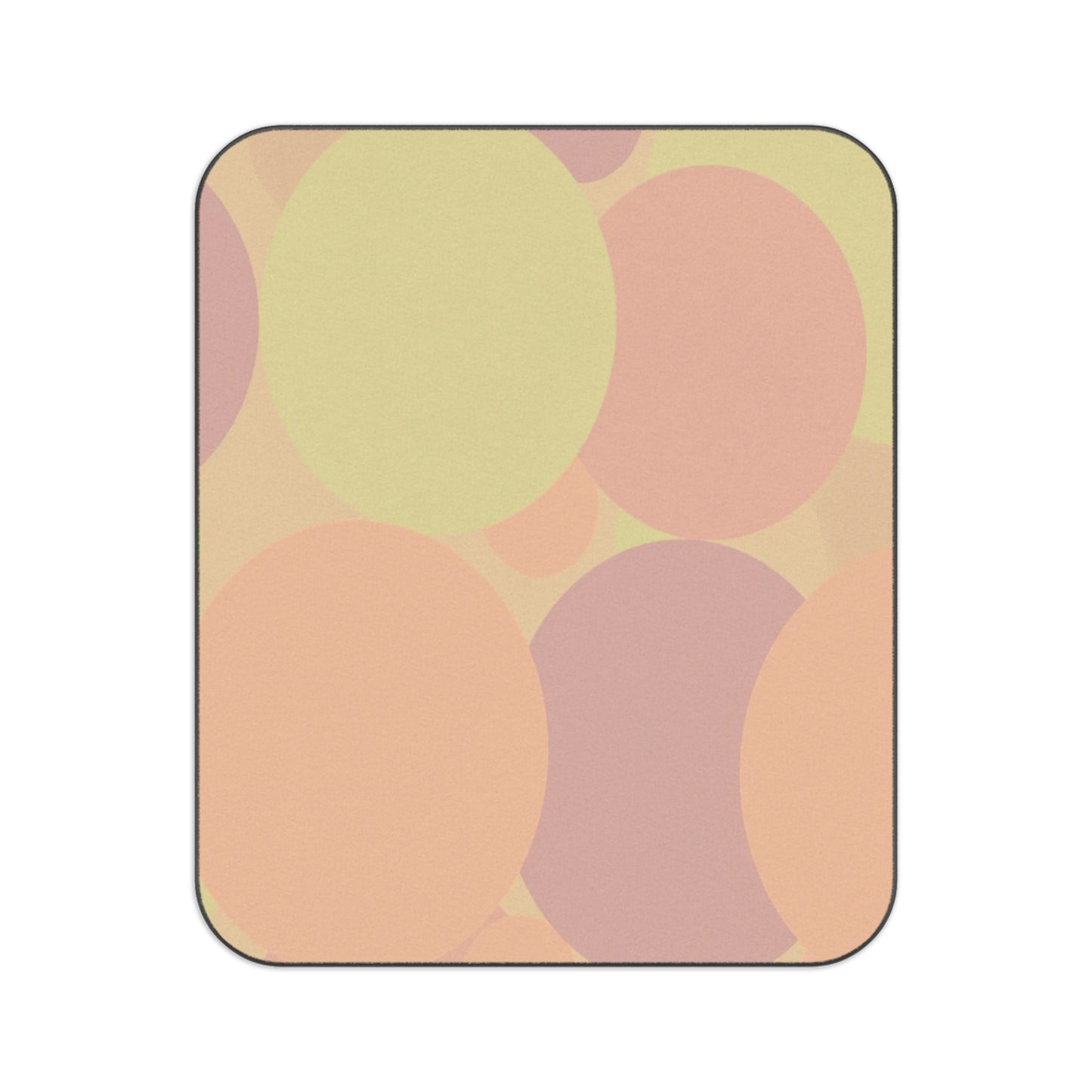 Pastel Hot Peach Patches 61" × 51" Picnic Blanket
