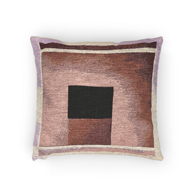 Red Shadow Woven Pillow, 17" x 18"