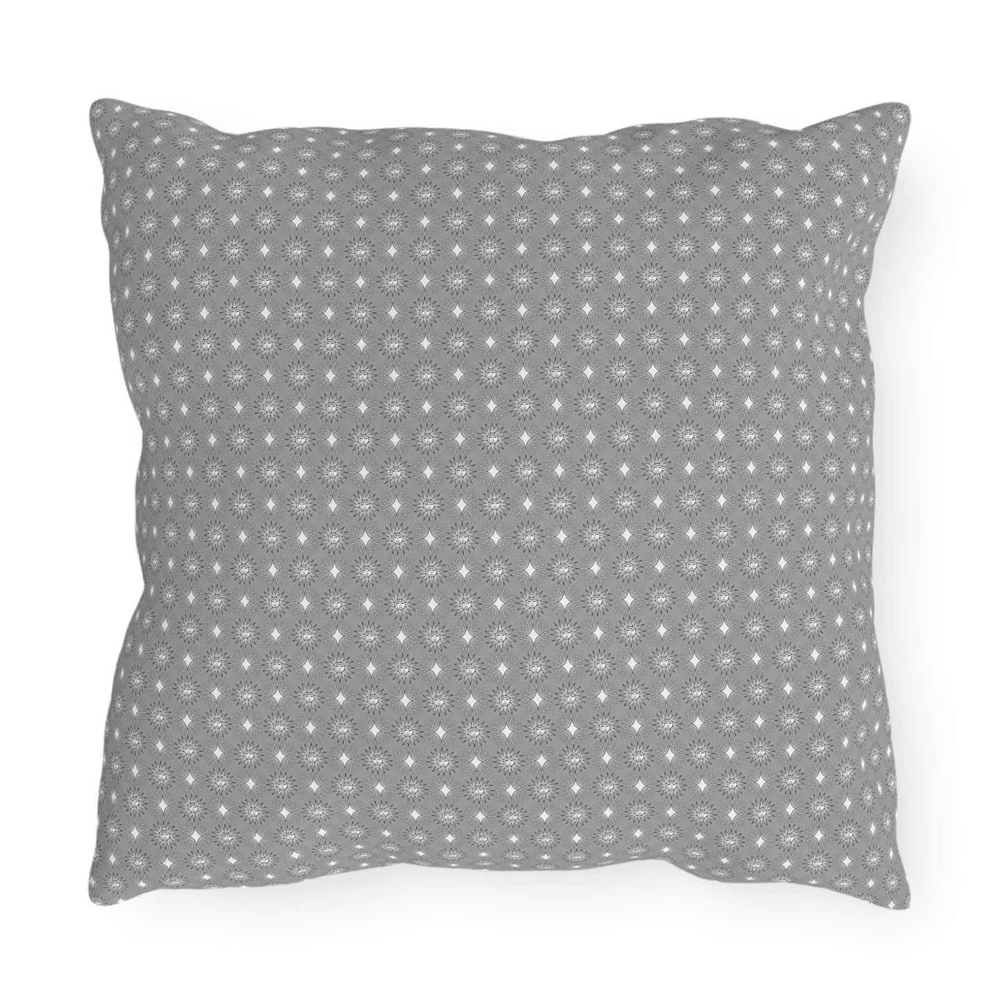 Desaturated Star-crossed Bodies 16" x 16" Outdoor Pillow