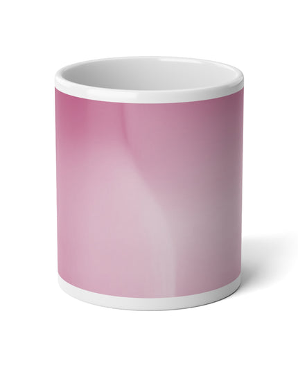 Pink Blush Fade 20 oz White Glossy Jumbo Mug