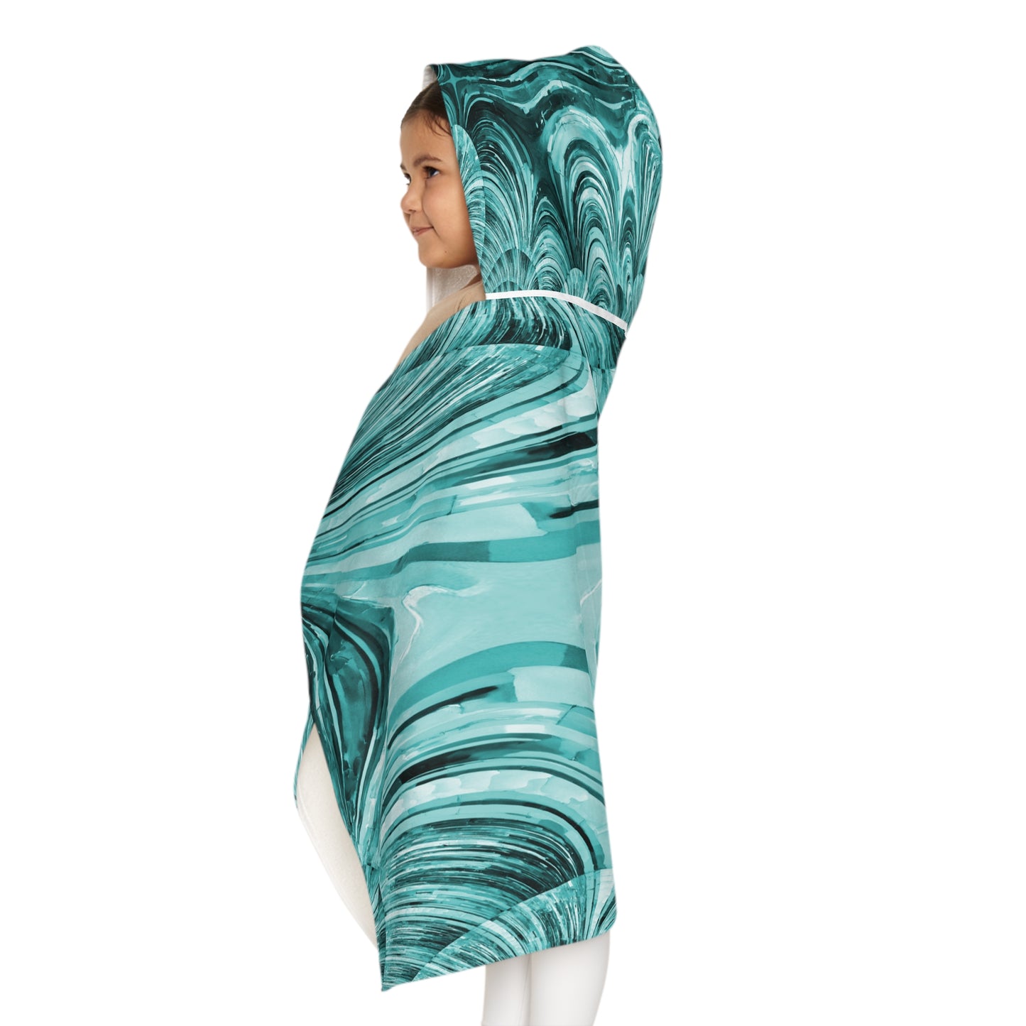 Uzi Spiral Tif Youth Hooded Towel, 24" x 48"