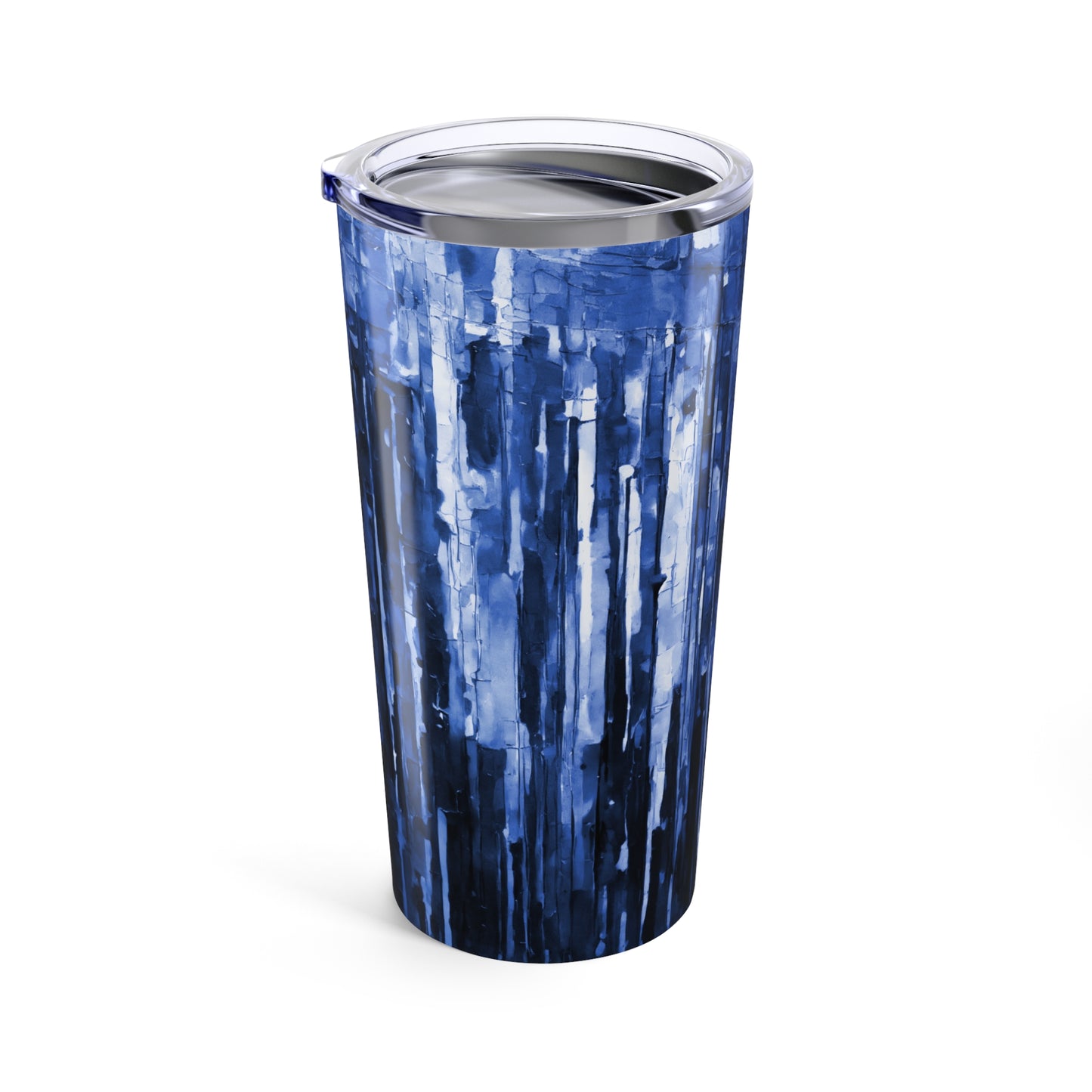Striped Deep Blue Tumbler 20oz