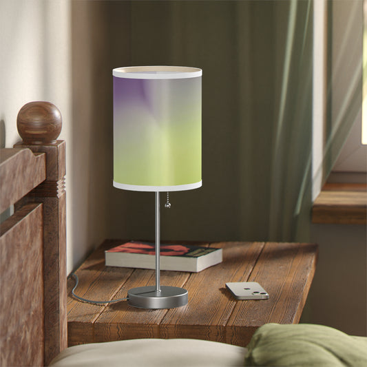 Purple Golden Fade Table Lamp on a White or Silver Stand, US|CA plug