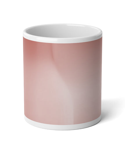 Rose Red Fade 20 oz White Glossy Jumbo Mug
