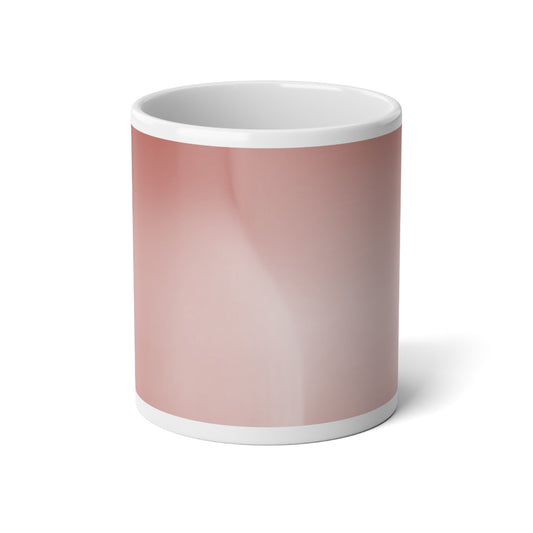 Rose Red Fade 20 oz White Glossy Jumbo Mug