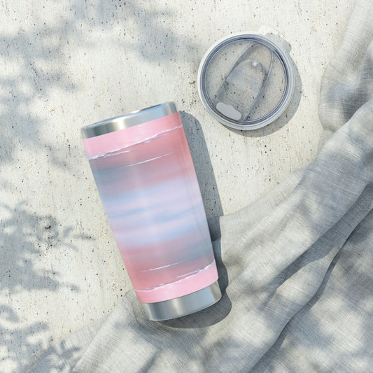 Gray Sea Pink Fog Vagabond 20oz Tumbler