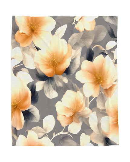 Soft Blossom Floral Bunch Velveteen Plush Blanket, 50" x 60"