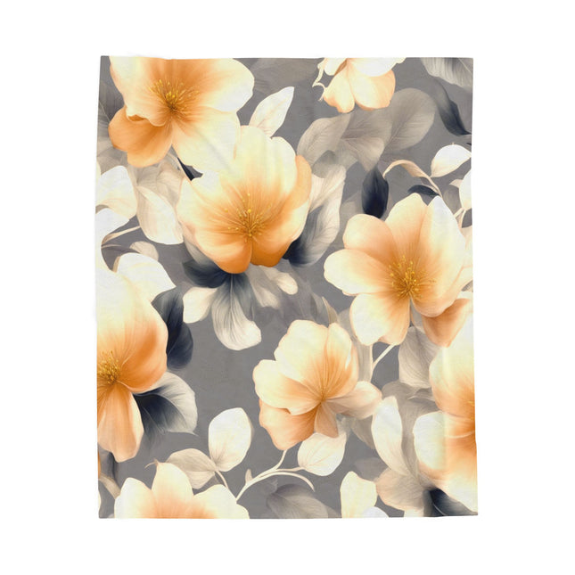Soft Blossom Floral Bunch Velveteen Plush Blanket, 50" x 60"