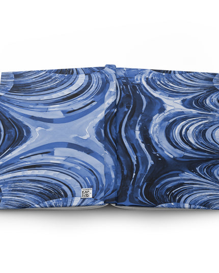 Uzi Spiral Deep Blue 5.75" x 8" Hardcover Journal Matte with 150 lined pages