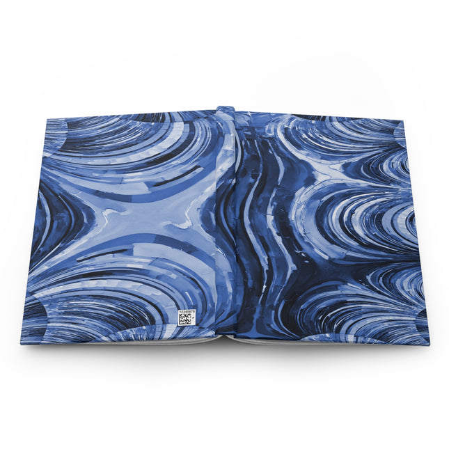 Uzi Spiral Deep Blue 5.75" x 8" Hardcover Journal Matte with 150 lined pages