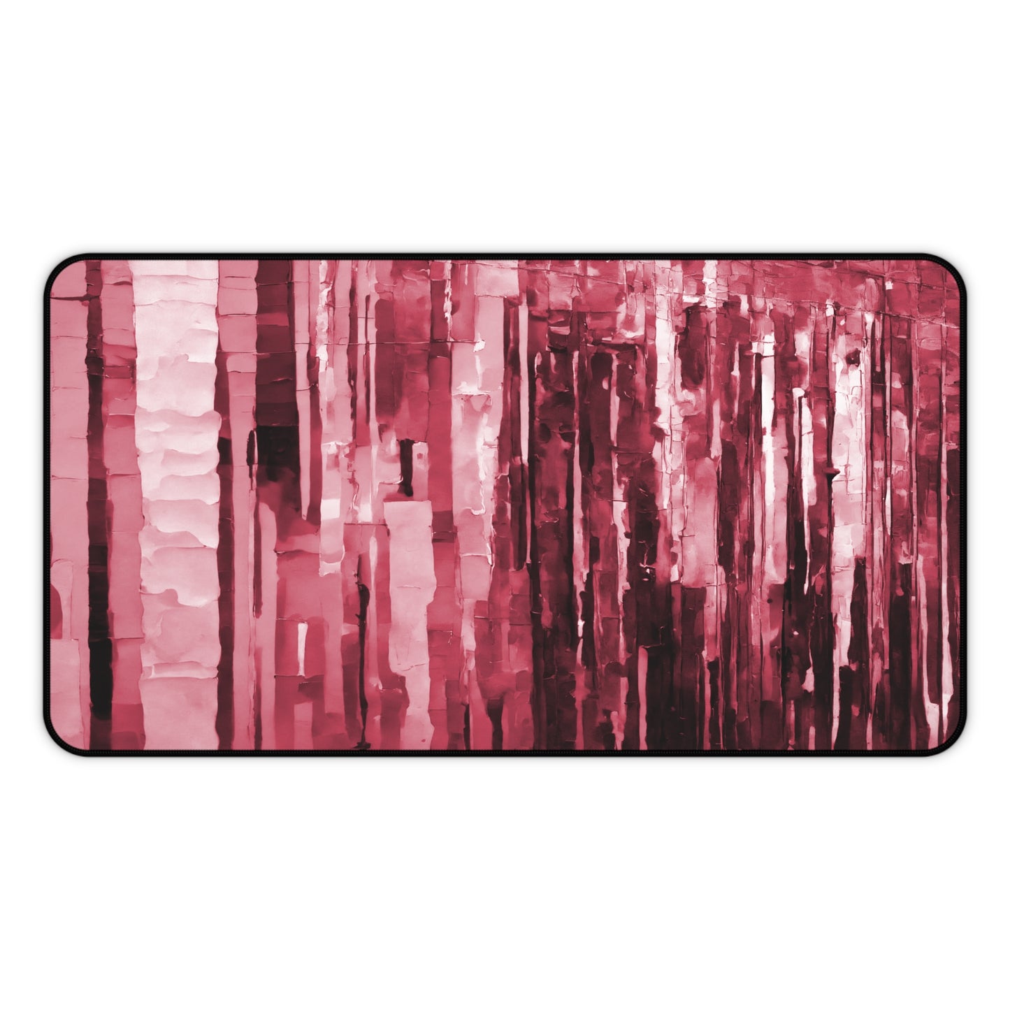 Striped Ruby 12" x 22" Desk Mat