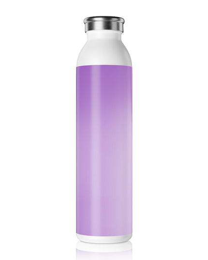 Soft Lavender Fade Slim Water Bottle, 20 oz White