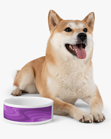 Wavey Purple Wavey 16 oz Pet Bowl
