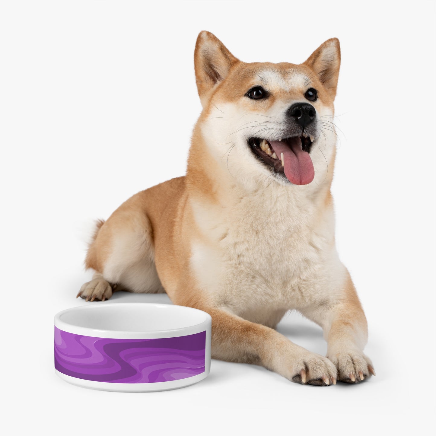 Wavey Purple Wavey 16 oz Pet Bowl